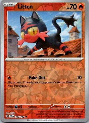 Litten - 032/162 Reverse Holo Common SV05: Temporal Forces 032/162 Near Mint - Image 1 of 2