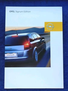 OPEL Signum Edition Prospekt 11.2004 - Bild 1 von 3