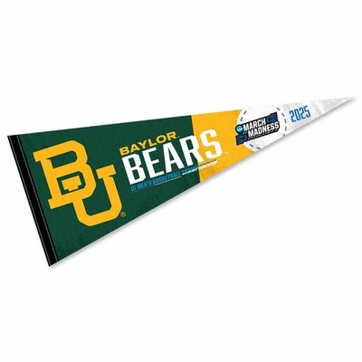 Baylor Bears 12 in X 30 in 2025 March Basketball Madness College Pennant - Image 1 of 4