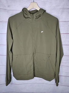 Fabletics Men’s The One Jacket Small Olive Hoodie Zipper Pocket Limited Edition - Picture 1 of 5