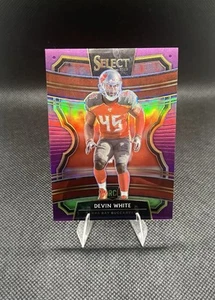 Panini Select Devin 2019 blanco púrpura Prizm #53/75 novato - Imagen 1 de 2