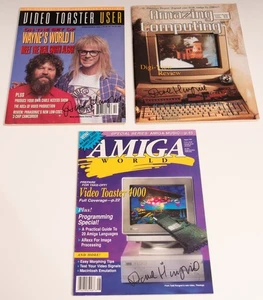 AMIGA MAGAZINES signed by Commodore engineer DAVE HAYNIE - Video Toaster 4000 - Bild 1 von 2