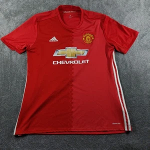 Manchester United Shirt Mens XL Red Adidas 2016/17 Home Football - Picture 1 of 17