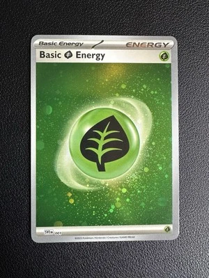 Basic Grass Energy (Cosmos Holo) 001 Sv01: Scarlet & Violet Base Set Holo - Image 1 of 2