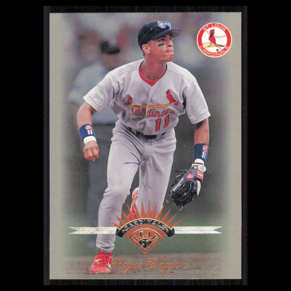 Royce Clayton #51 1997 Leaf St. Louis Cardinals Baseball Card MLB NM - Image 1 of 3