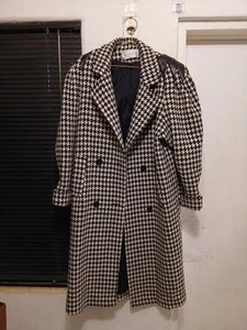 Gabardina Michelle Stuart espiga 100 % lana doble botonadura para mujer talla L - Imagen 1 de 19