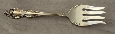 BAROQUE ROSE Serving Cold Meat Fork 1881 Rogers Oneida Ltd FINE - Image 1 of 4