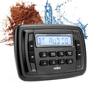 Powersport Marine Stereo Radio AM FM Tuner Stereo 4 x 45W Bluetooth Streaming... - Picture 1 of 7