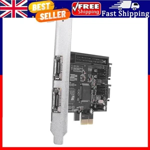 PCI-E PCIe to 2 Ports SATA IDE eSATA Expansion RAID Controller Cards JMB363 . - Picture 1 of 4