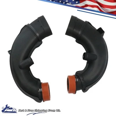 2*Engine Turbo Intake Hose Left&Right For BMW 5/6/7 Series F06 F07 E70 E71 X5 X6 - Image 1 of 4