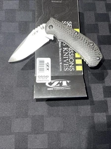 Zt Zero Tolerance Custom 0550 Hinderer Knife With Lighting Carbon Fiber Scale - Picture 1 of 4