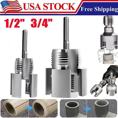 Herramienta de roscado de tuberías interna y externa integrada para tuberías de agua de 1/2""/3/4"" Foto 1 de 4