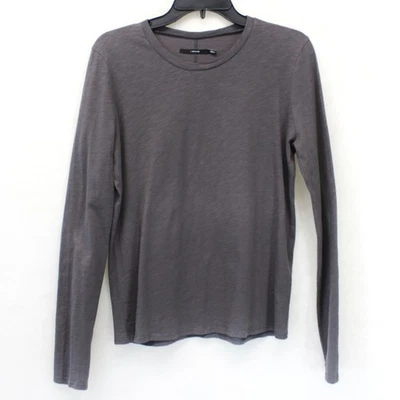 J BRAND Gray 100% Cotton Top Pullover Long Sleeve Casual Style Minimalist Medium - Image 1 of 4