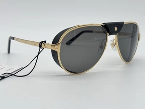 CARTIER SANTOS AVIATOR DUMONT PILOT SUNGLASSES NEW 100% GENUINE CT0296S ~$1975 - Picture 1 of 12
