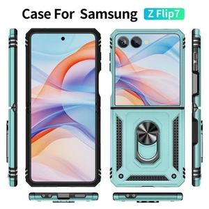 Funda militar resistente a prueba de golpes con soporte de anillo para Samsung Galaxy Z abatible 7 6 5 - Imagen 1 de 17