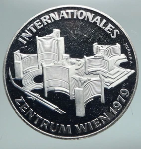 1979 AUSTRIA Vienna International Center OLD Silver 100 Schilling Coin i91048 - Picture 1 of 3