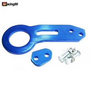 1Pcs Blue CNC Anodized Billet Aluminum Racing Rear Tow Hook Kit Universal - Picture 1 of 5
