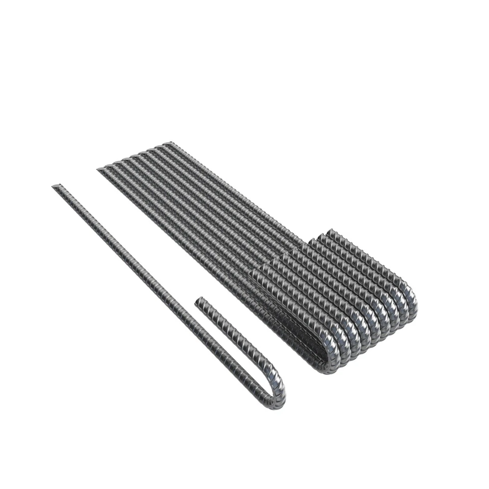Vodaland ground rebar galvanised steel stakes | 30cm (12 inch) long J Pins - Image 1 of 4