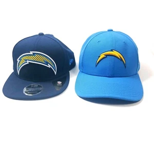 2 New Era Los Angeles Chargers 9Fifty Blue Adjustable Snapback Hats - Picture 1 of 12