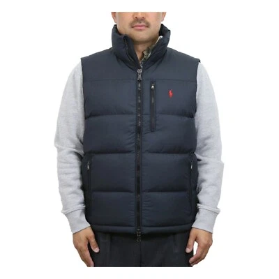 Polo Ralph Lauren Men's Down Filled Puffer Vest Jacket Coat with Pony - Black - Image 1 of 4