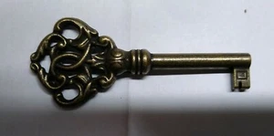 Universal Skeleton Furniture Cabinet Key In Burnished Bronze 1-1/2" Shank - Picture 1 of 2