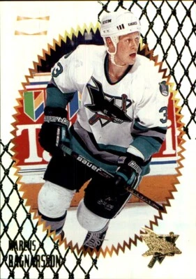 1996-97 Pinnacle Summit PREMIUM STOCK #165 Marcus Ragnarsson SAN JOSE SHARKS - Image 1 of 2
