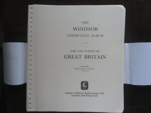 S.GIBBONS GB 1840-1970 Windsor Album leaves only unused, very good condition