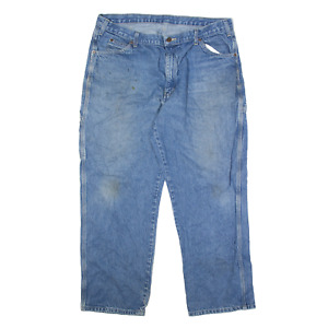 DICKIES Workwear Carpenter Jeans Blue Denim Regular Straight Mens W40 L30