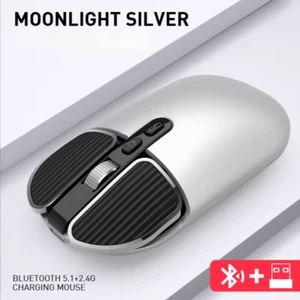 M203 2.4G Dual Modell Wireless BT 5.0 Wiederaufladbare Leise Maus Long Standby Mult - Bild 1 von 22