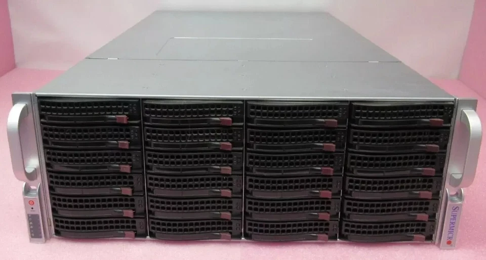 Server di archiviazione 4U Supermicro CSE-847 X10DRi-T4+ Xeon E5-2600v3/v4 36 x 3,5" bay - Immagine 1 di 4