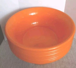 Vtg Packerware Bowl  Set Of 10 12” Orange Trunk Or Treat Candy Ships From USA  - Picture 1 of 4