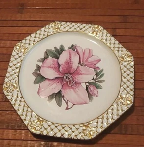 Cape Craftsmen Plate Floral Historic Charleston Foundation South Carolina Azuela - Picture 1 of 4