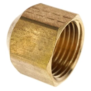 Anderson Metals 754040-06 3/8" Lead Free Brass SAE 45° Flare Tube Cap - Picture 1 of 13