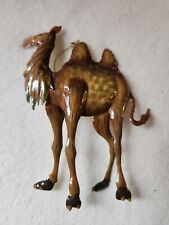 World Market Camel Painted Tin Christmas Ornament 4"