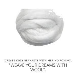 Hilo de fibra itinerante de lana merino de seda de punto | 400 gramos | Girar | Fieltro | Tejido | Artesanía - Imagen 1 de 2