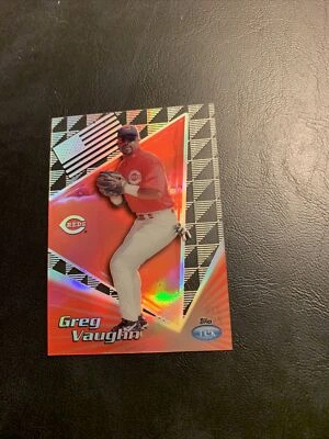 C38b 1999 Topps Tek #21b Greg Vaughn Cincinnati Reds￼￼￼,￼pattern￼ 01 - Image 1 of 2