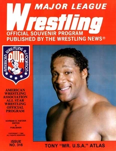 AWA Major League Wrestling Program #316 Tony Atlas 1984 - Picture 1 of 1