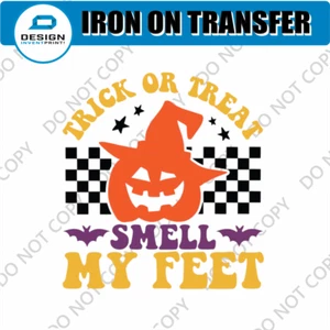 Disfraz de Halloween utilería hierro en transferencia pegatina decoraciones camiseta niñas niños - Imagen 1 de 6