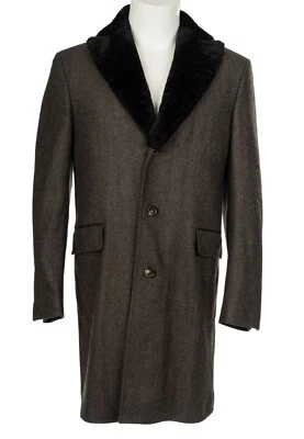 $11750 Abrigo Abrigo Abrigo Abrigo BRIONI 100% Cachemira Piel de Oveja 52 Euro 42 EE. UU. Foto 1 de 4