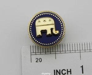 US Presidential President Republican Elephant Lapel Pin -repro - Picture 1 of 3