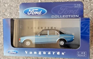 Corgi Lledo Vanguards Ford Granada Ghia Miami Blue 1:43 scale Ltd Edition - Picture 1 of 7