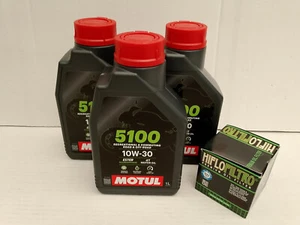 Motul Öl 5100 10W30 / Ölfilter Honda TRX680 FA Fourtrax Rincon ab Bj 06 - Picture 1 of 1