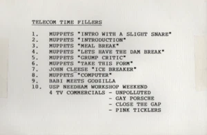 THE MUPPETS - TIME FILLERS - VHS - PAL - NEW -Never played! -Original Oz release - Imagen 1 de 5