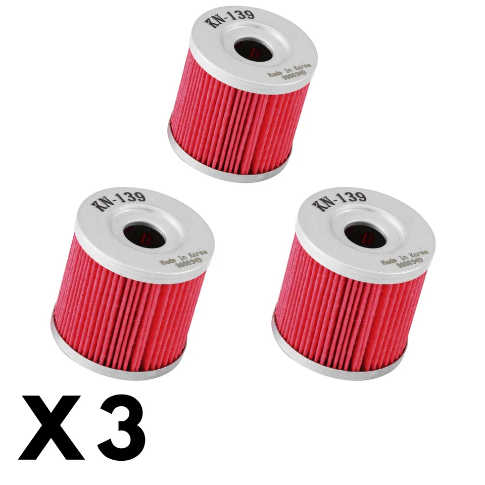 3 Pack K&N Oil Filter for Suzuki DRZ400E 2000-2024 - Image 1 of 1