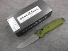 Benchmade Bailout Axis Lock Knife Green Aluminum 3.4" Gray M4 Blade 537Gy-1