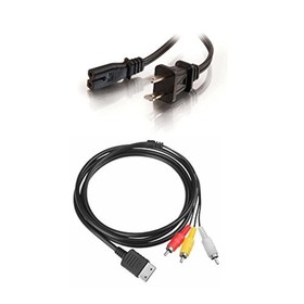 Hookup Connection Kit Composite AV Cable Power Cord For Sega Dreamcast 1Z