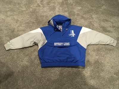 Detroit Lions Mitchell & Ness 1/4 Zipper Men’s Large Poly-fil Jacket  - Image 1 of 4