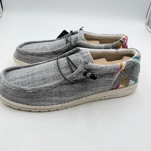 Hey Dude Herren Wally Funk Größe 15 Etno Grau Logo Slipper Halbschuh Schuhe 110417601 - Bild 1 von 13