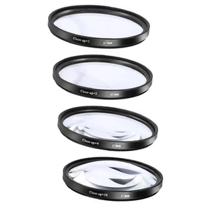 49/52/55/58/62/67/72/77mm +1+2+4+10 Close Up Macro Lens Aluminum Filter Part - Picture 1 of 16