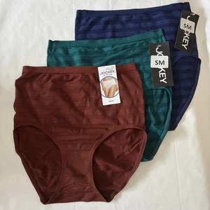 Jockey Matte Shine Brief 3 Pack Underwear Stretch Microfiber Panties Size Small - Picture 1 of 7